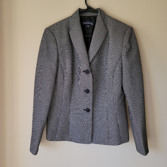 EVAN -PICONE SUIT houndstooth women's blazer/jacket - Picture 9 of 10